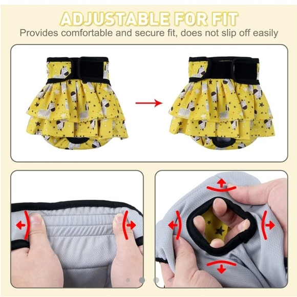 Poochies Sprouts female washable doggie diapers - Picture 2 of 2